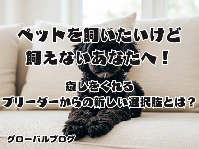 ペットを飼いたいけど 飼えないあなたへ！