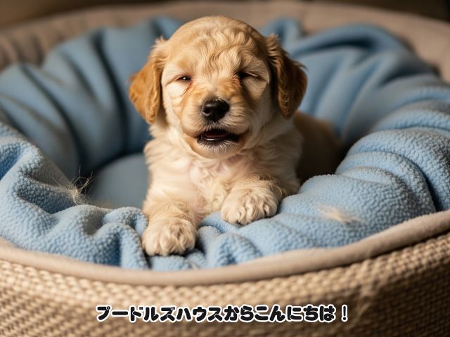 トイプードルの子犬が寝ない原因は？