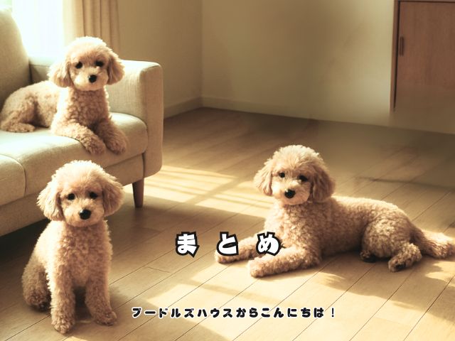 トイプードルたちが過ごす“穏やかな日常”の裏側【まとめ】