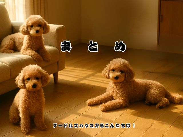 トイプードルたちが過ごす“穏やかな日常”の裏側【まとめ】
