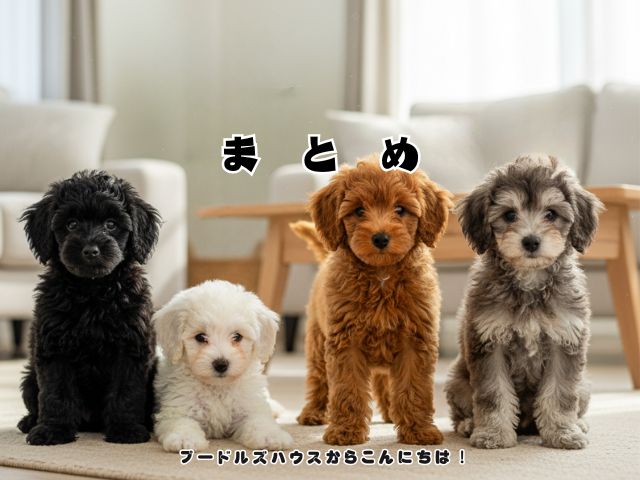 トイプードルで飼いやすい色は？【まとめ】