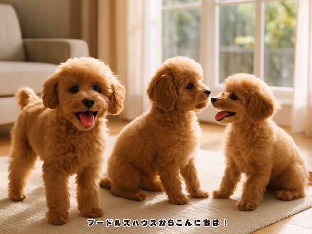 子犬たちは今日も元気です！